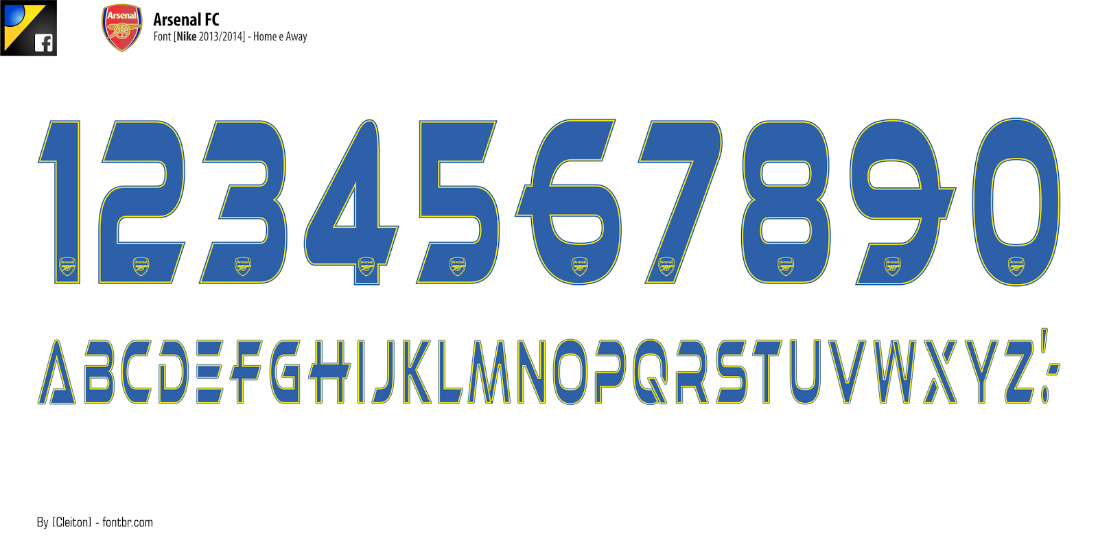 arsenal jersey font arsenal jersey font